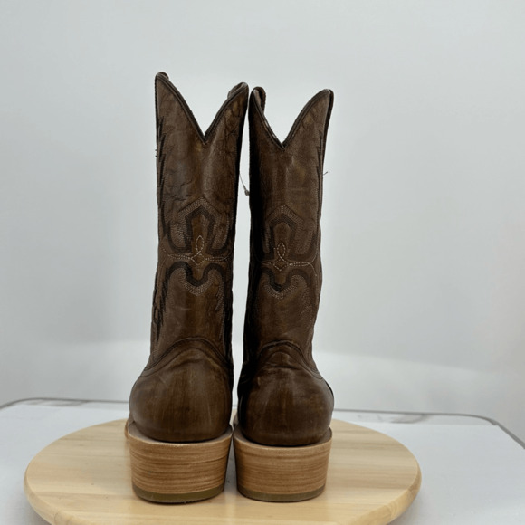Corral Men's 10 D Brown Embroidered Narrow Square Toe Boots A4229 - Picture 15 of 16